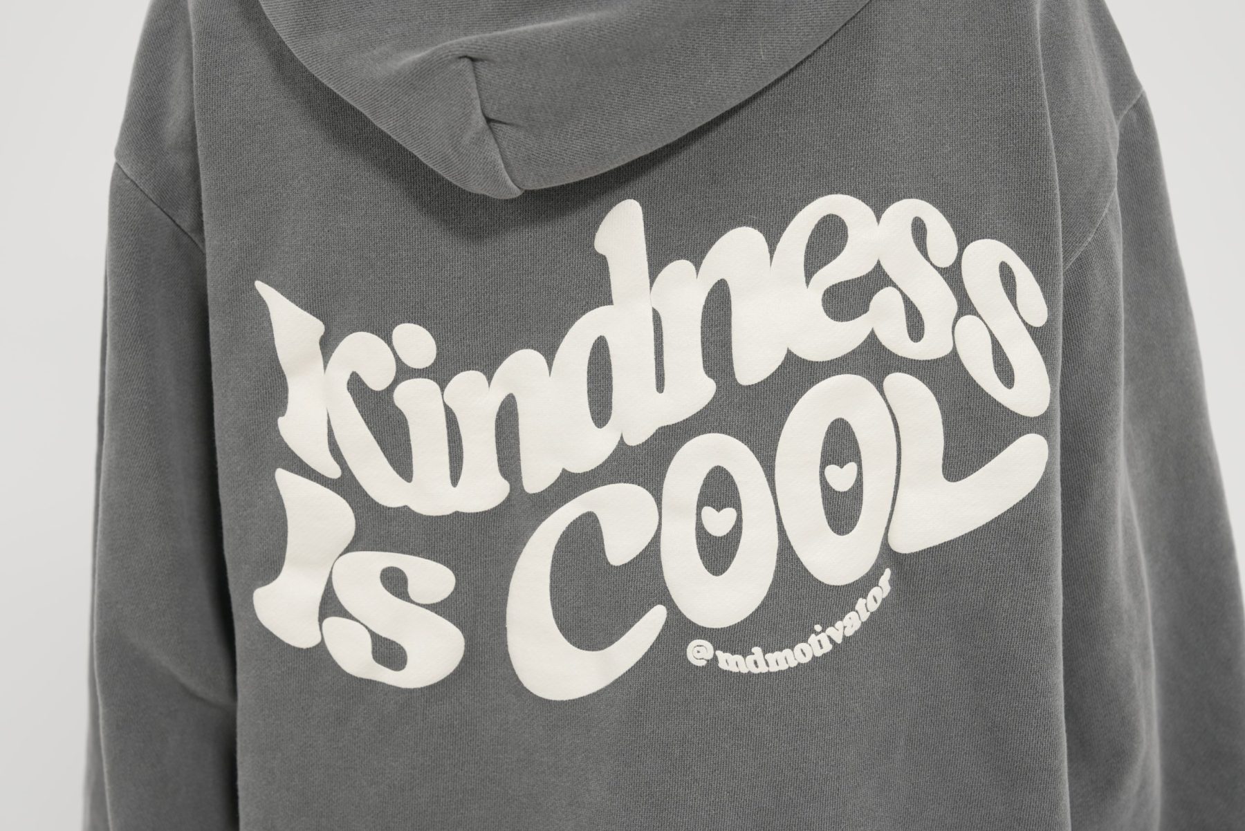 Kindness Is Cool - Faded Black Hoodie